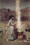 John William Waterhouse The Magic Circle oil painting artist